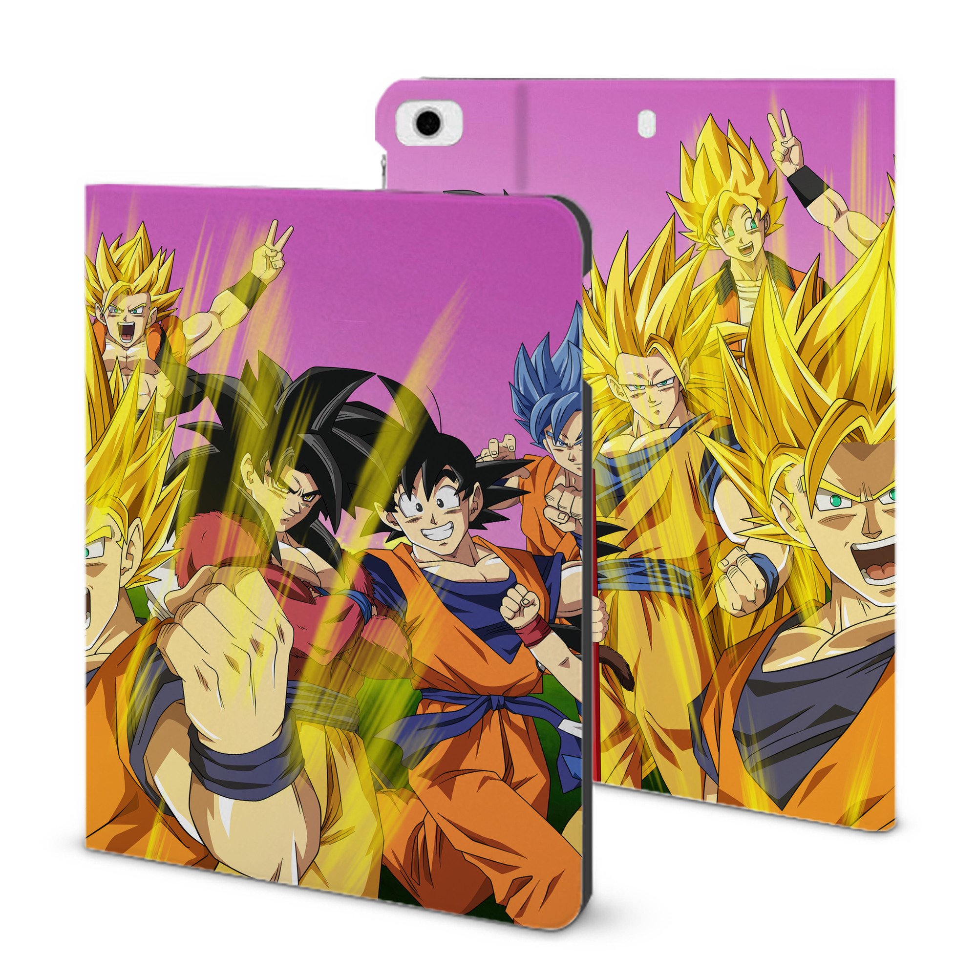 （画像用） ドラゴンボール DRAGON BALL IPad ケース ブック型 PUレザー TPU 耐衝撃 軽量 薄型 ペン収納なし 全面保護 IPad 各モデル対応